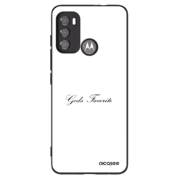 Picasee husă neagră din silicon pentru Motorola Moto G60 - Gods Favorite