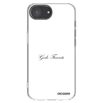 Picasee husă transparentă din silicon pentru Apple iPhone 16e - Gods Favorite