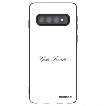 Picasee husă neagră din silicon pentru Samsung Galaxy S10 G973 - Gods Favorite