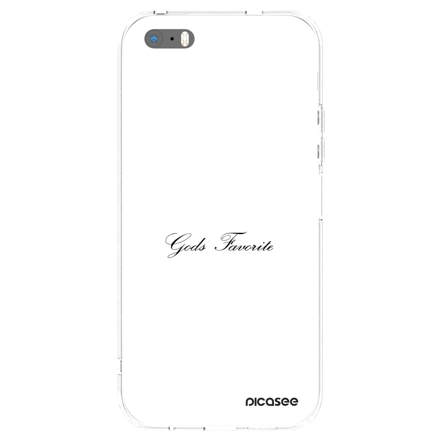 Picasee husă transparentă din silicon pentru Apple iPhone 5/5S/SE - Gods Favorite