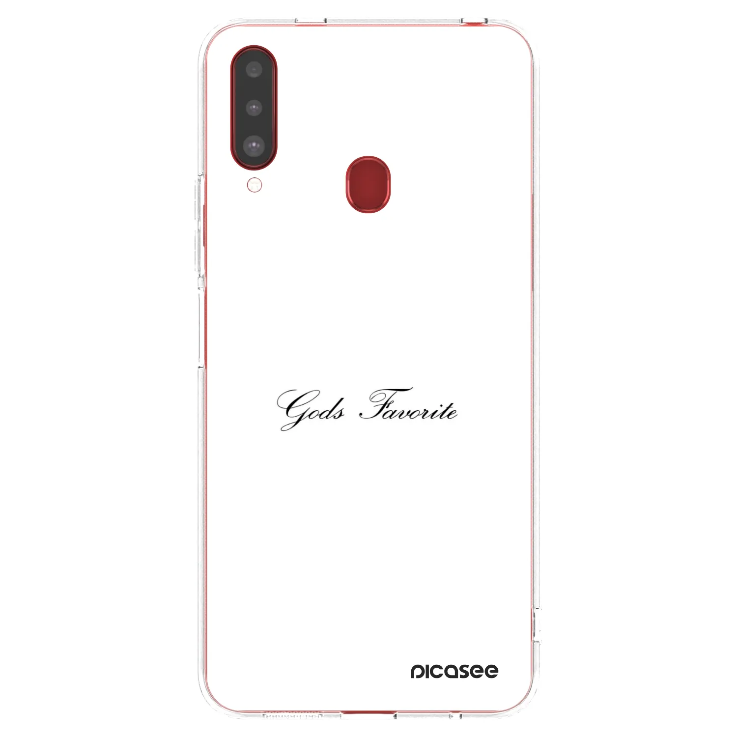 Picasee husă transparentă din silicon pentru Samsung Galaxy A20s - Gods Favorite