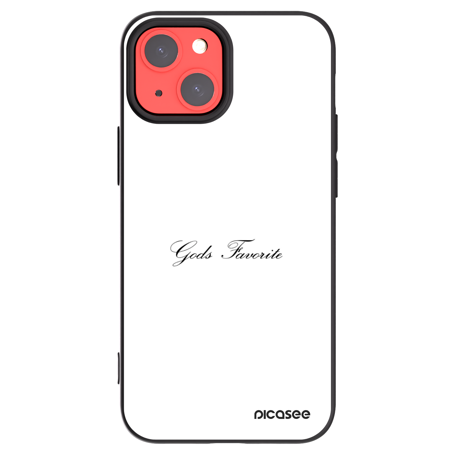 Picasee husă neagră din silicon pentru Apple iPhone 13 mini - Gods Favorite