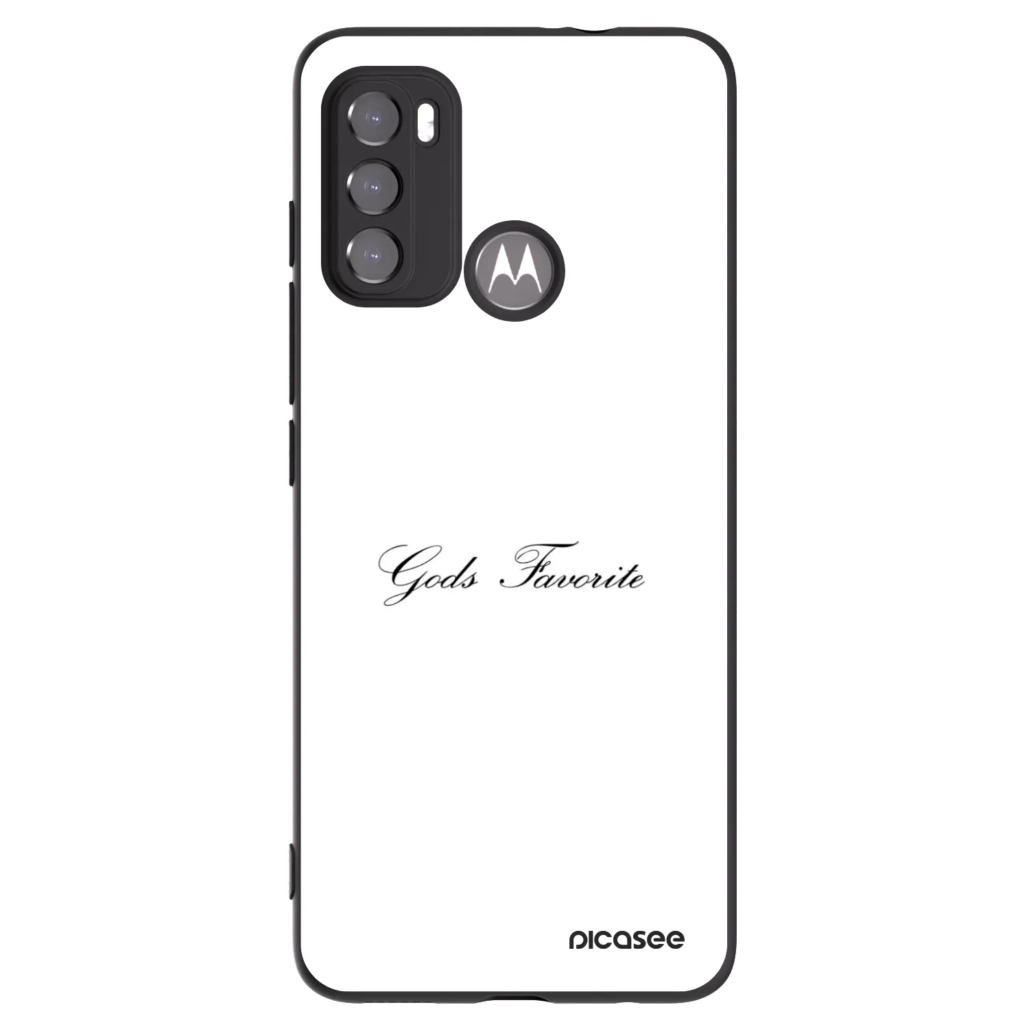 Picasee husă neagră din silicon pentru Motorola Moto G60 - Gods Favorite