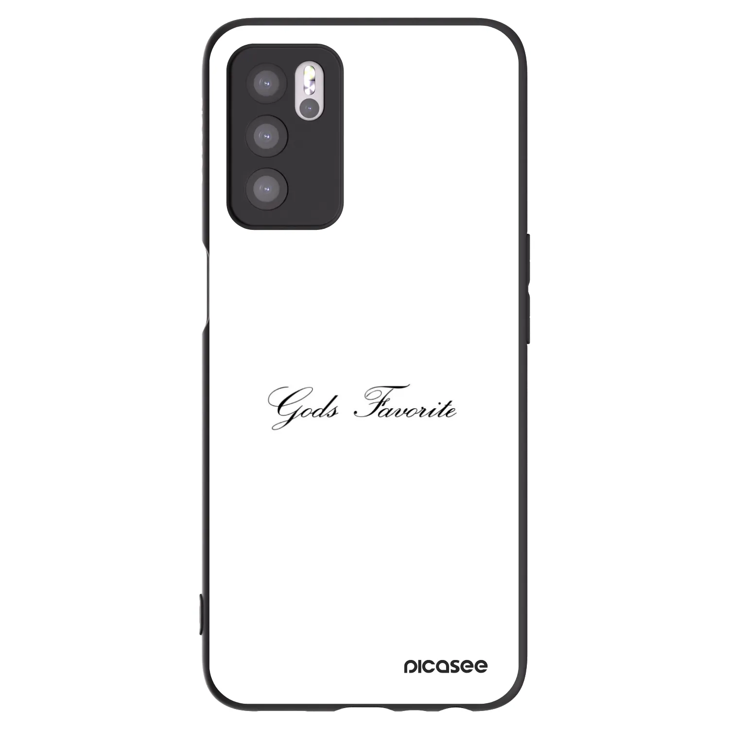 Picasee husă neagră din silicon pentru OPPO A16s - Gods Favorite