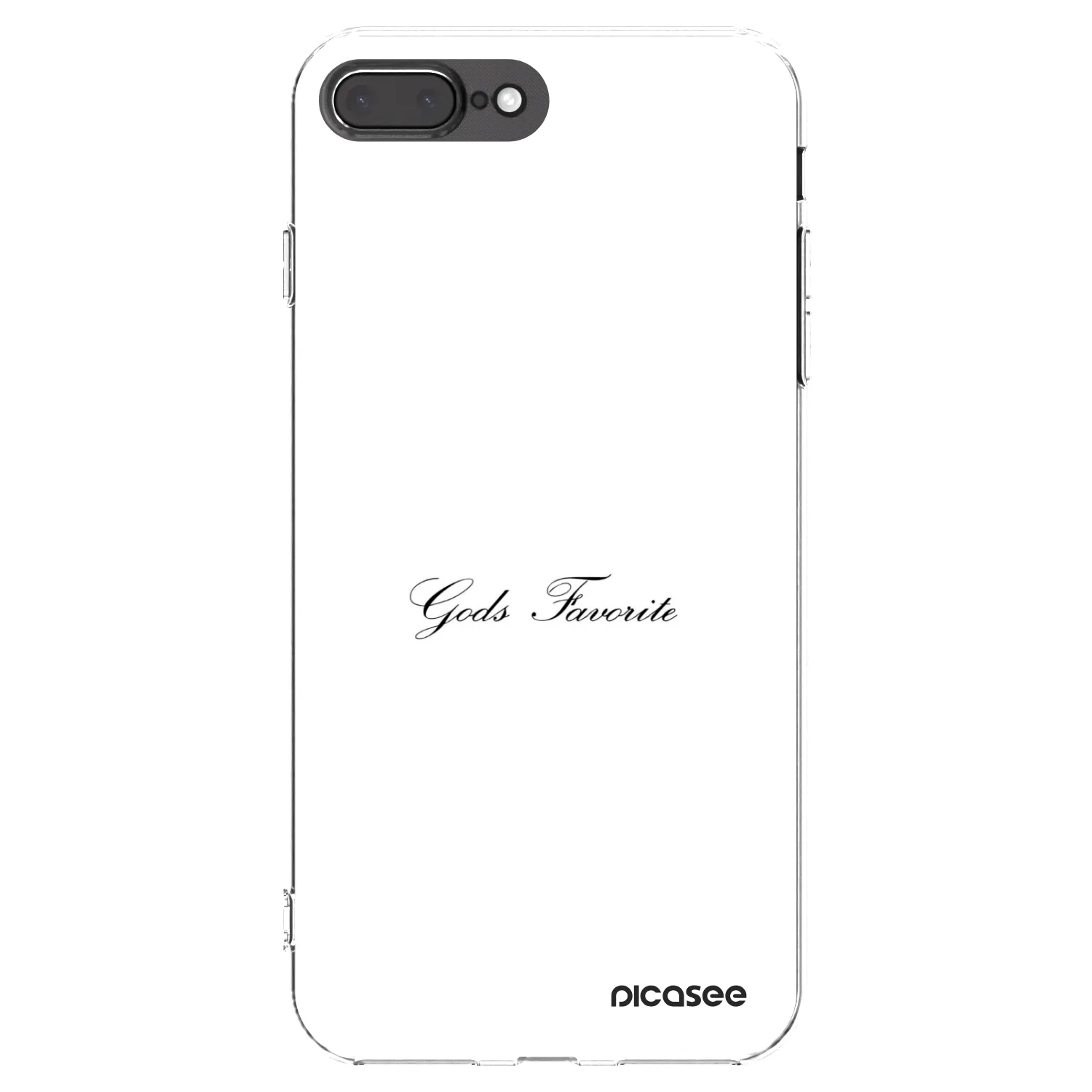 Picasee husă transparentă din silicon pentru Apple iPhone 8 Plus - Gods Favorite