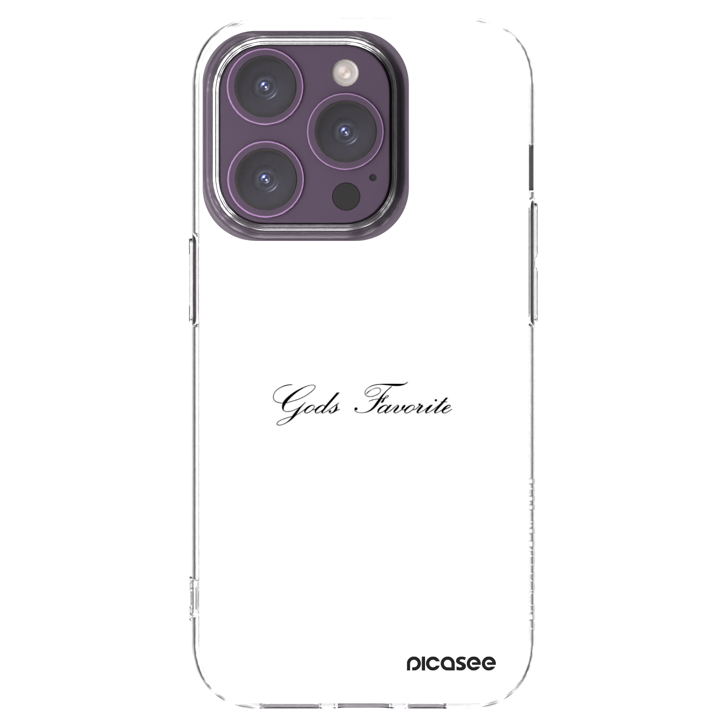 Picasee husă transparentă din silicon pentru Apple iPhone 14 Pro - Gods Favorite