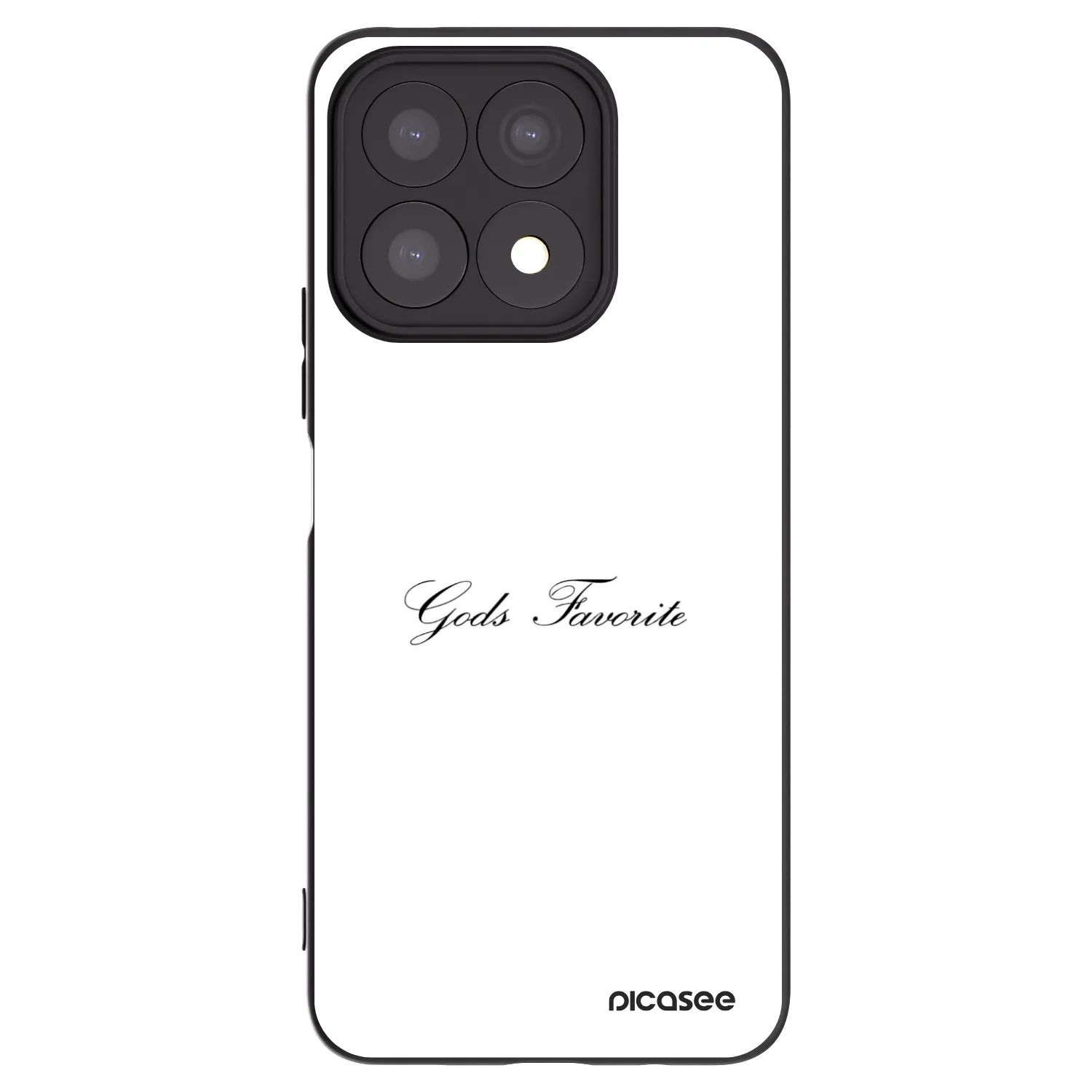 Picasee husă neagră din silicon pentru Honor X8a - Gods Favorite