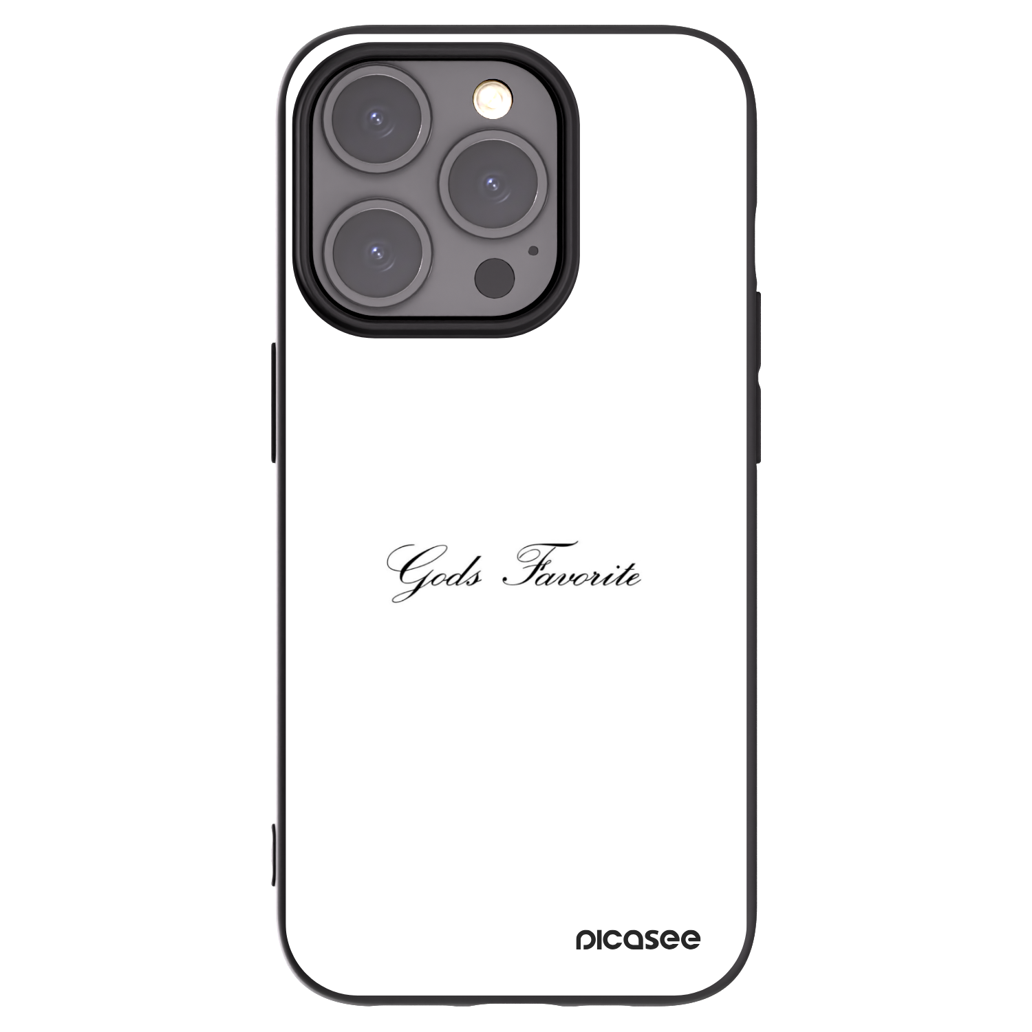 Picasee husă neagră din silicon pentru Apple iPhone 15 Pro - Gods Favorite