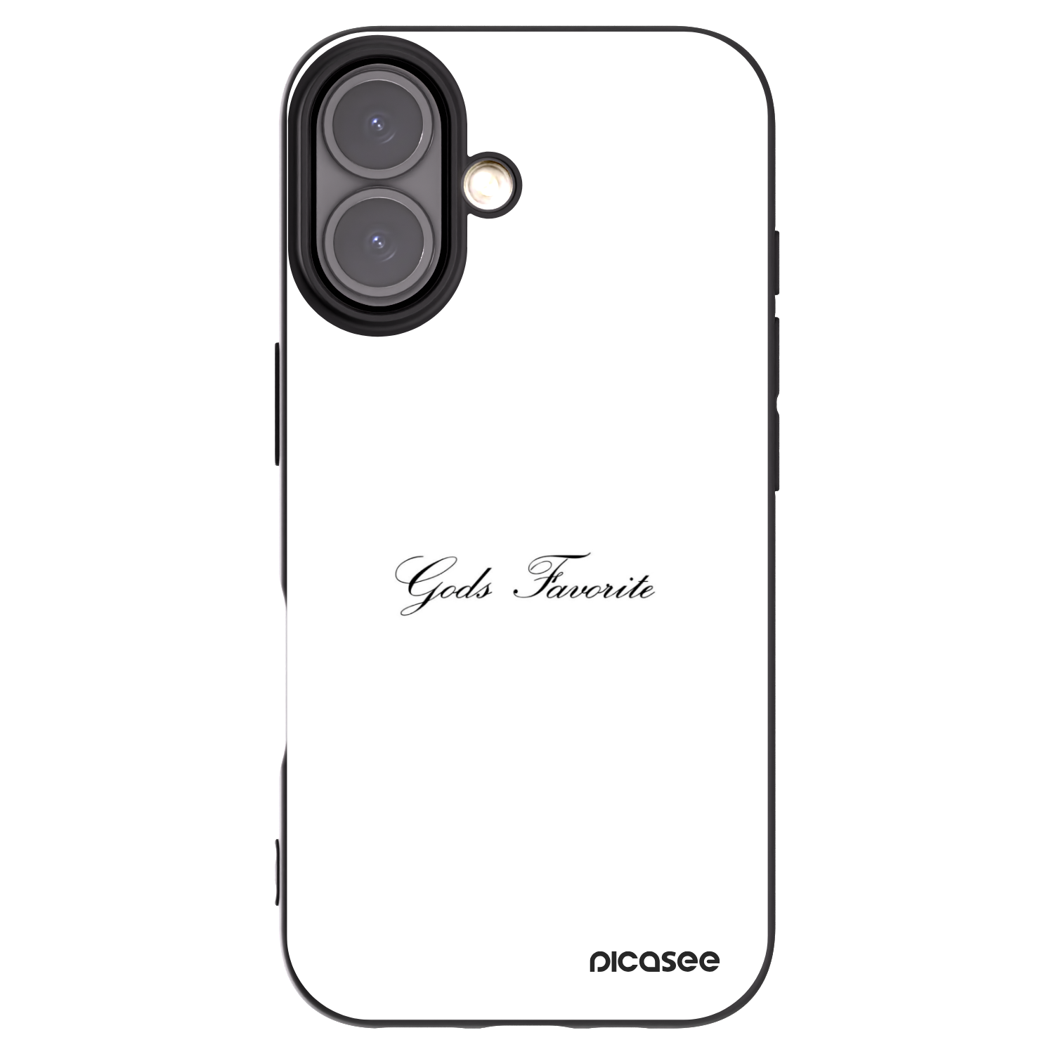 Picasee husă neagră din silicon pentru Apple iPhone 16 - Gods Favorite