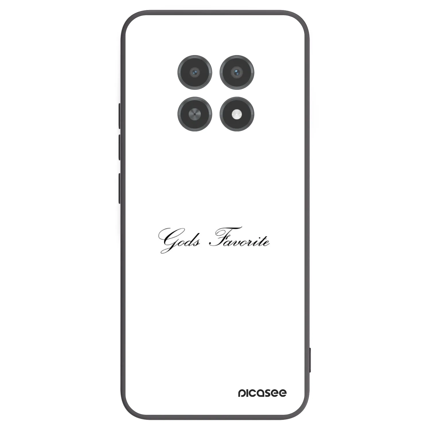 Picasee husă neagră din silicon pentru Realme 12X - Gods Favorite