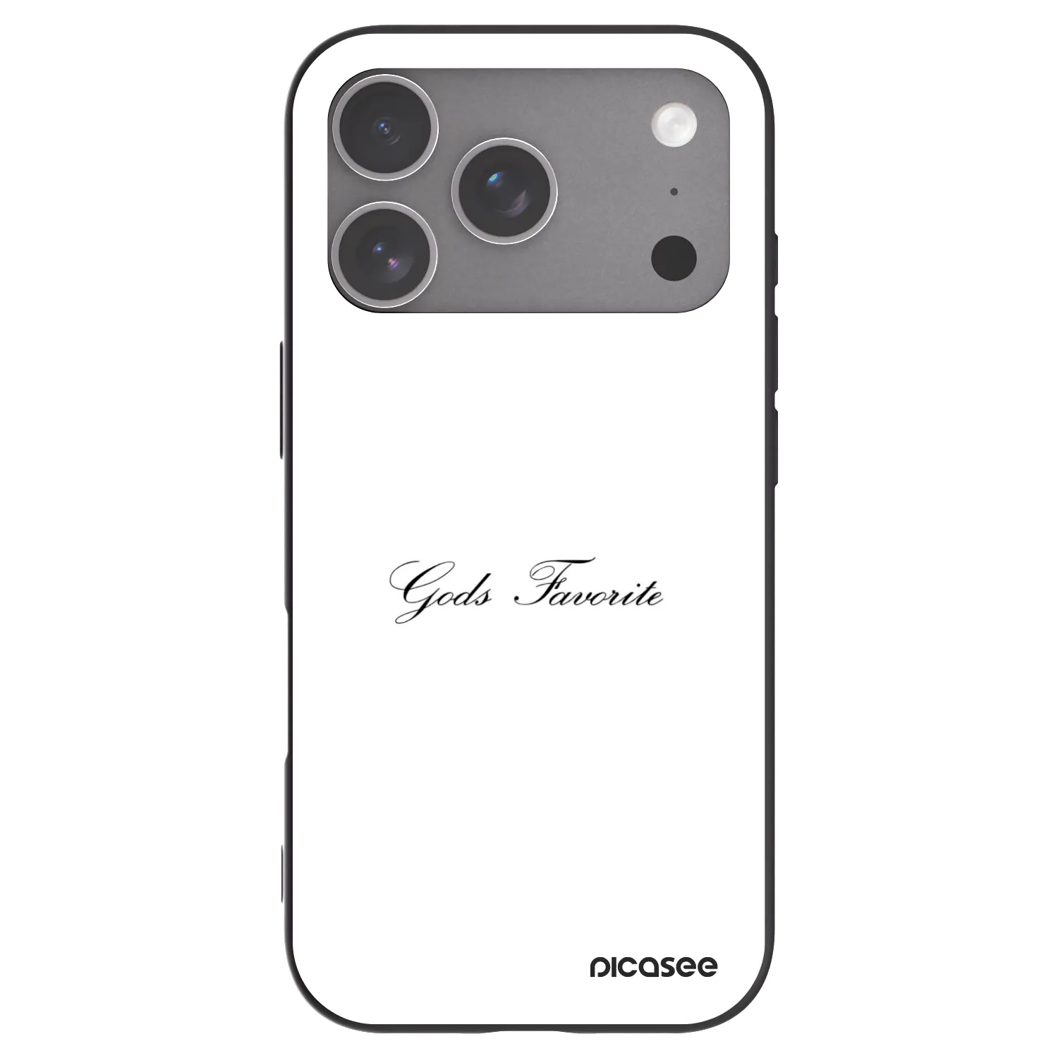 Picasee husă neagră din silicon pentru Apple iPhone 18 Pro - Gods Favorite