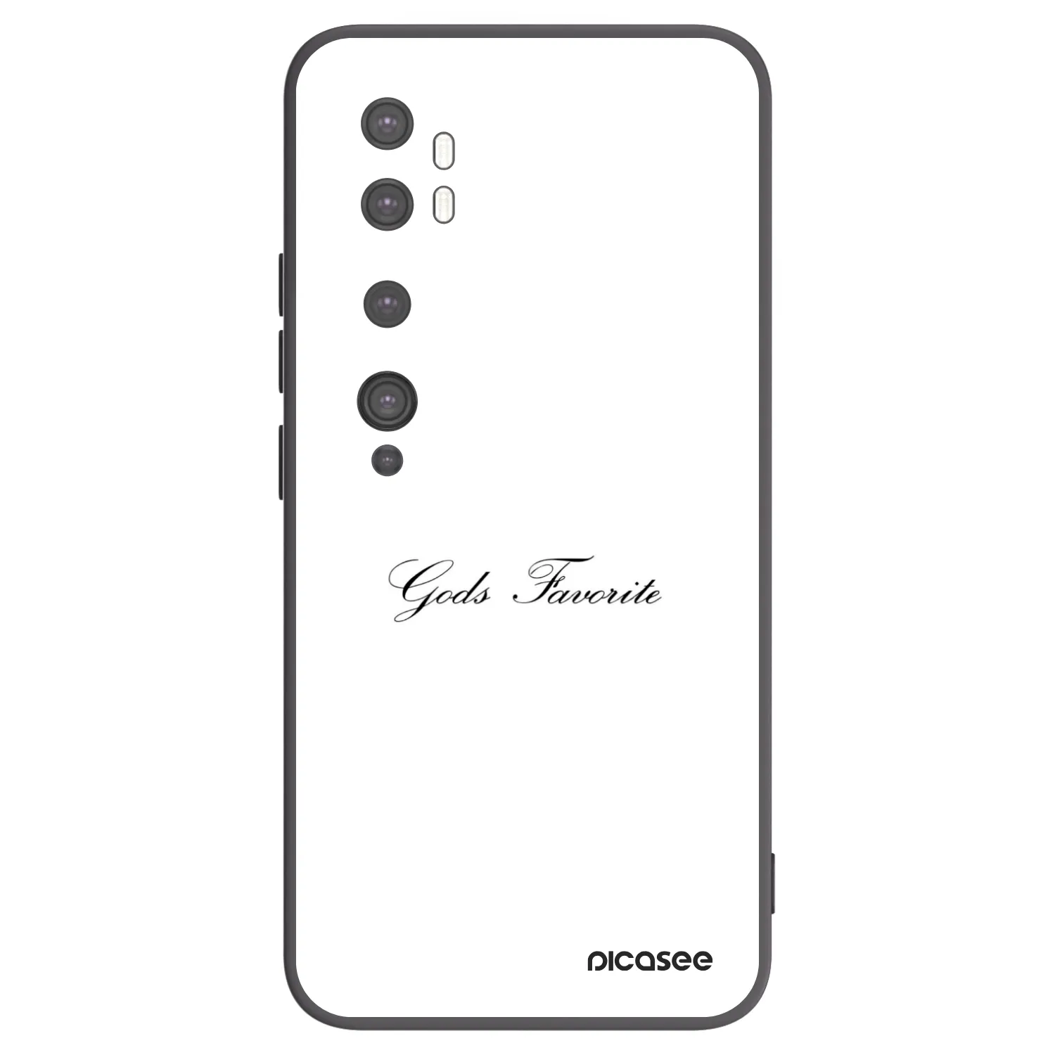 Picasee husă neagră din silicon pentru Xiaomi Mi Note 10 (Pro) - Gods Favorite