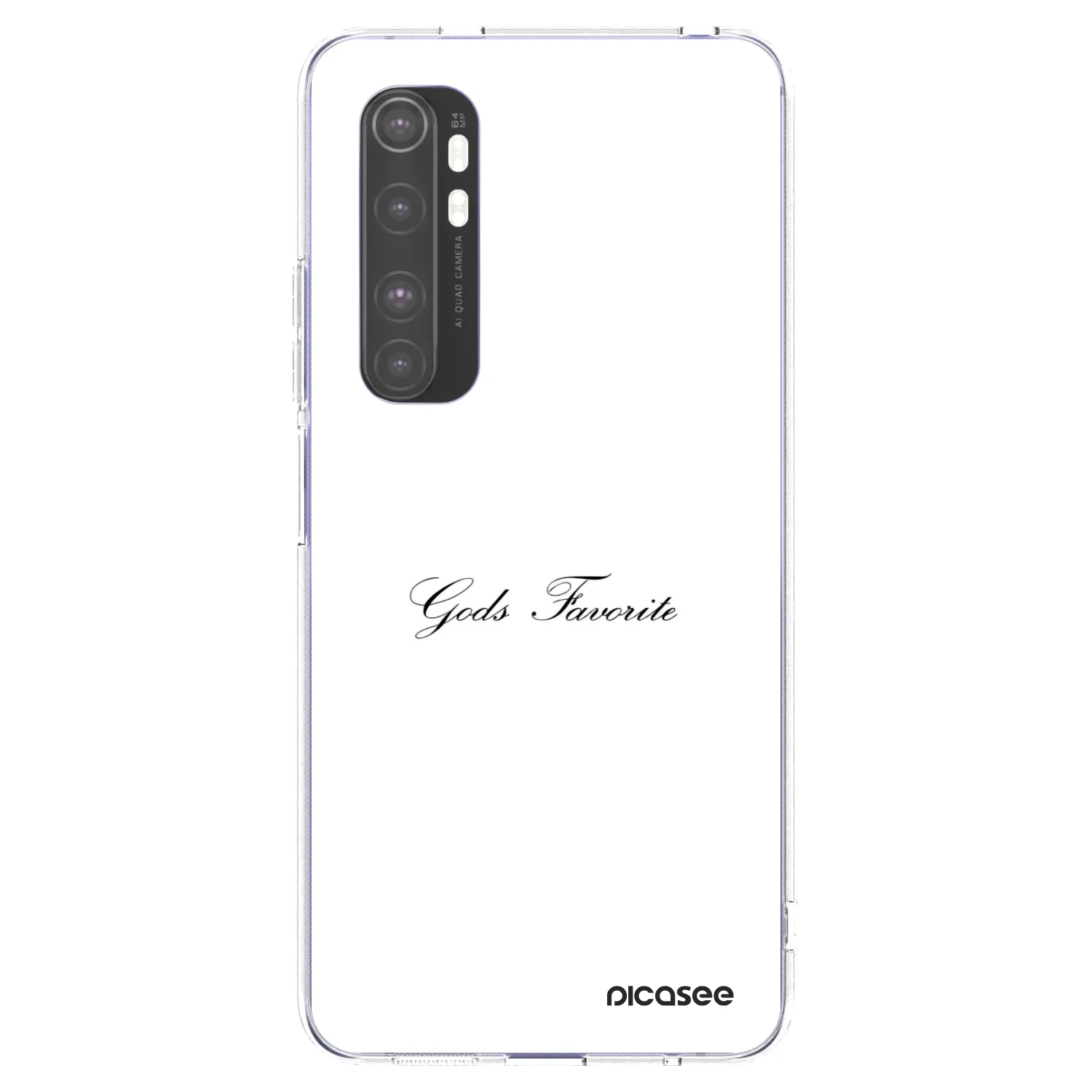 Picasee husă transparentă din silicon pentru Xiaomi Mi Note 10 Lite - Gods Favorite