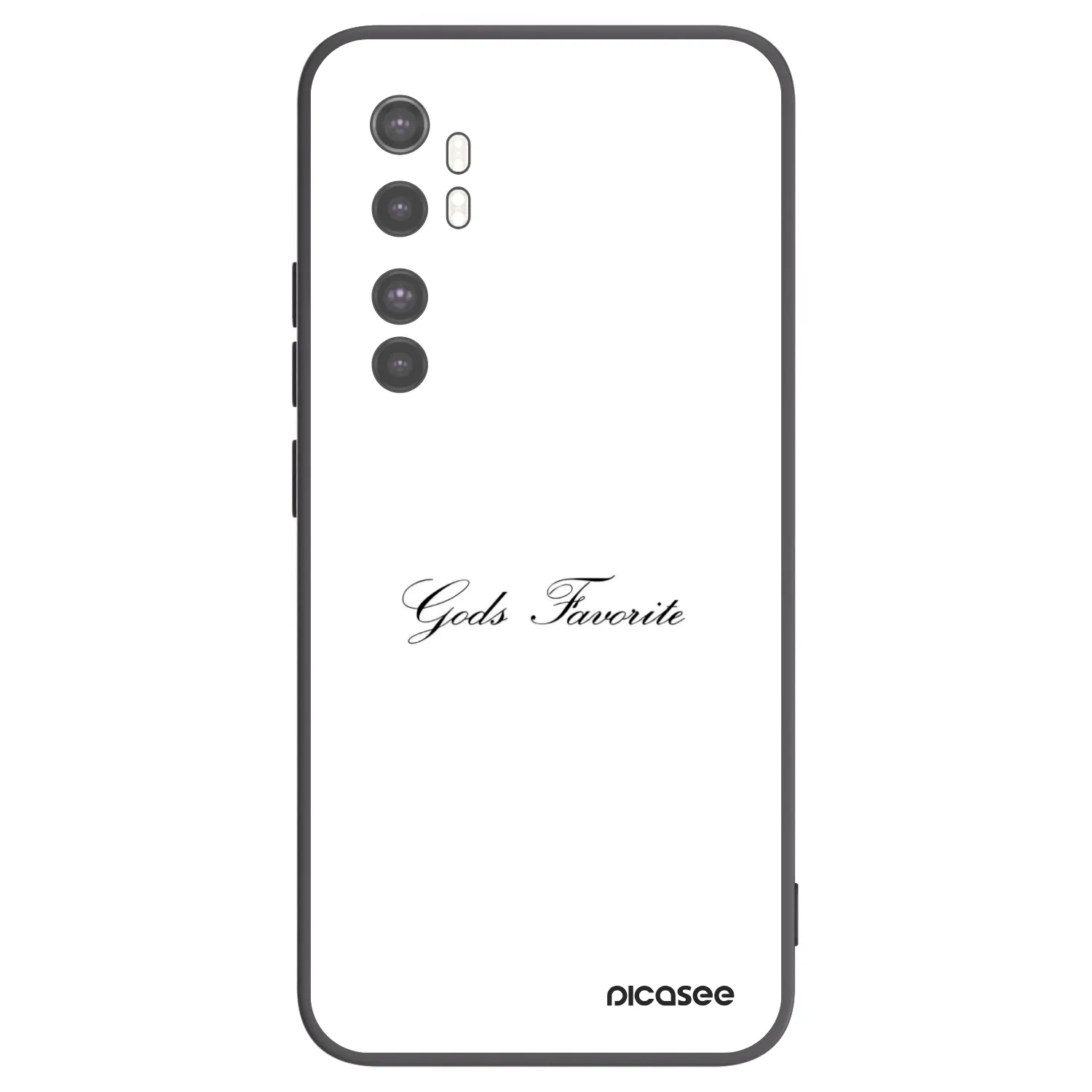 Picasee husă neagră din silicon pentru Xiaomi Mi Note 10 Lite - Gods Favorite