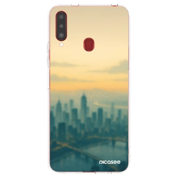 Picasee husă transparentă din silicon pentru Samsung Galaxy A20s - Airplane mode