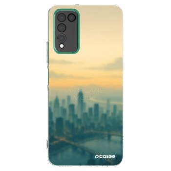 Picasee husă transparentă din silicon pentru Honor 10X Lite - Airplane mode