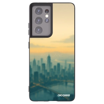 Picasee husă neagră din silicon pentru Samsung Galaxy S21 Ultra 5G G998B - Airplane mode
