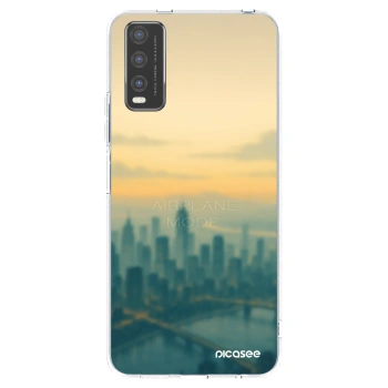 Picasee husă transparentă din silicon pentru Vivo Y20s - Airplane mode