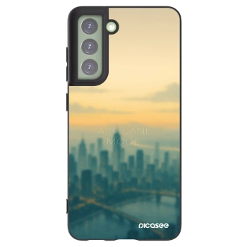 Picasee husă neagră din silicon pentru Samsung Galaxy S21 FE 5G - Airplane mode