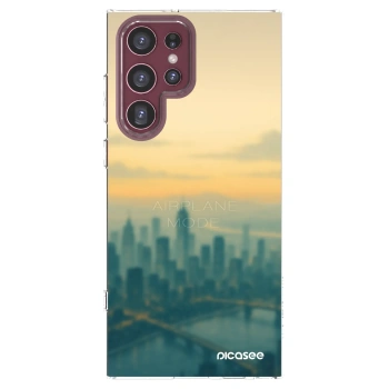 Picasee husă transparentă din silicon pentru Samsung Galaxy S22 Ultra 5G - Airplane mode