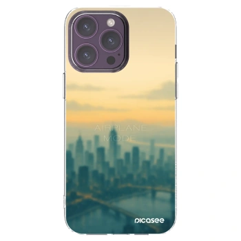Picasee husă transparentă din silicon pentru Apple iPhone 14 Pro Max - Airplane mode