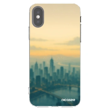 Picasee husă transparentă din silicon pentru Apple iPhone X/XS - Airplane mode