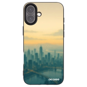 Picasee husă neagră din silicon pentru Apple iPhone 16 Plus - Airplane mode