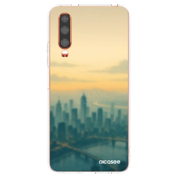 Picasee husă transparentă din silicon pentru Huawei P30 - Airplane mode