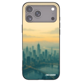 Picasee husă neagră din silicon pentru Apple iPhone 17 Pro Max - Airplane mode