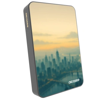 Picasee Powerbank cu MagSafe 10 000 mAh Gri - Airplane mode