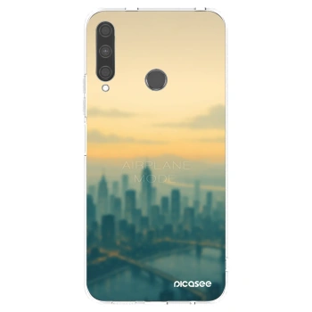 Picasee husă transparentă din silicon pentru Huawei P40 Lite E - Airplane mode