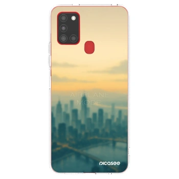 Picasee husă transparentă din silicon pentru Samsung Galaxy A21s - Airplane mode
