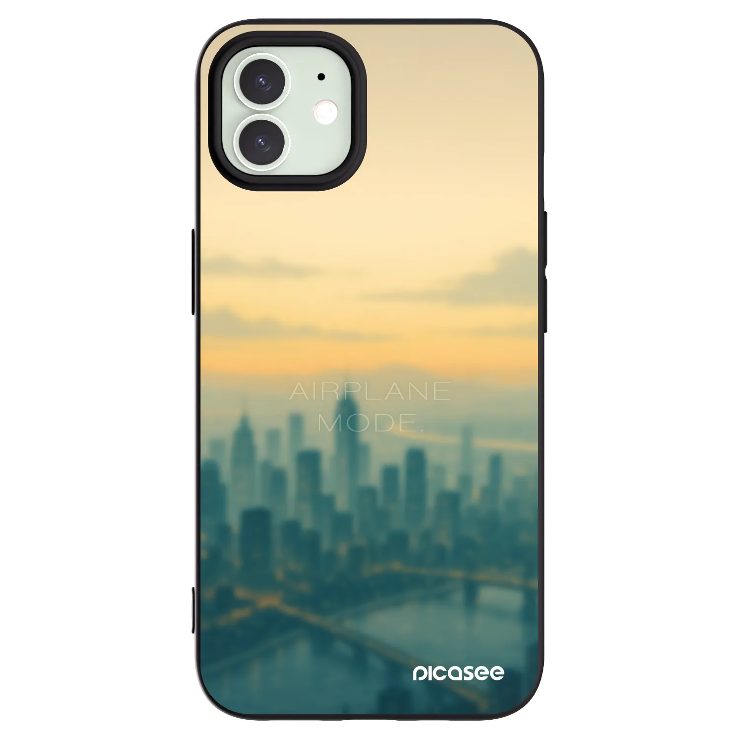 Picasee husă neagră din silicon pentru Apple iPhone 12 Pro - Airplane mode