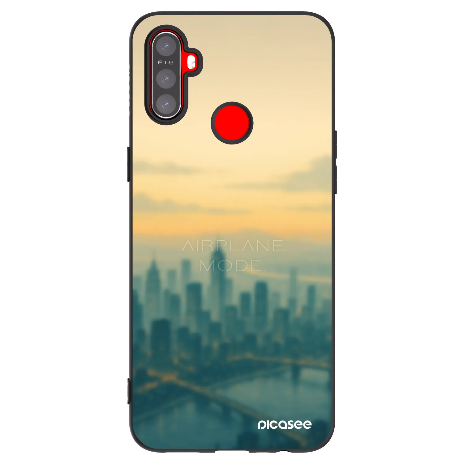 Picasee husă neagră din silicon pentru Realme C3 - Airplane mode