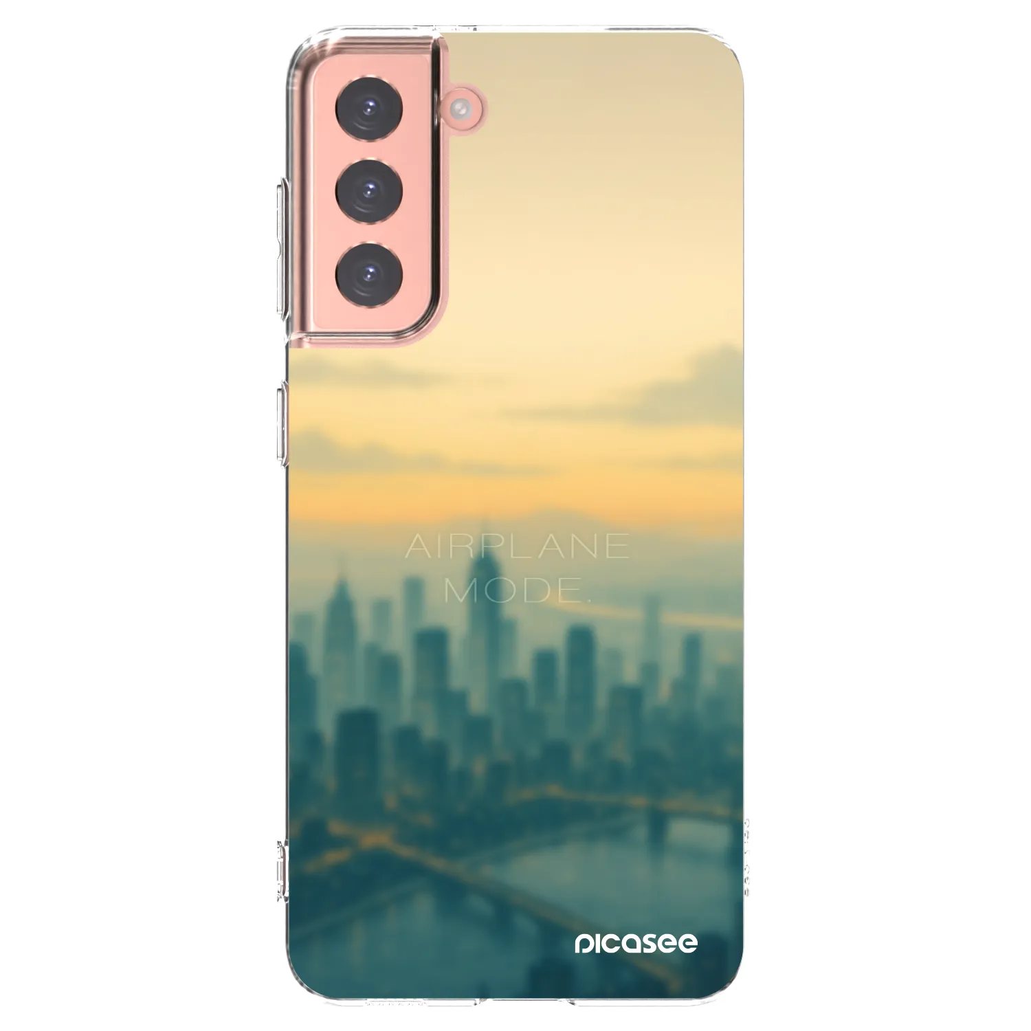 Picasee husă transparentă din silicon pentru Samsung Galaxy S21 5G G991B - Airplane mode