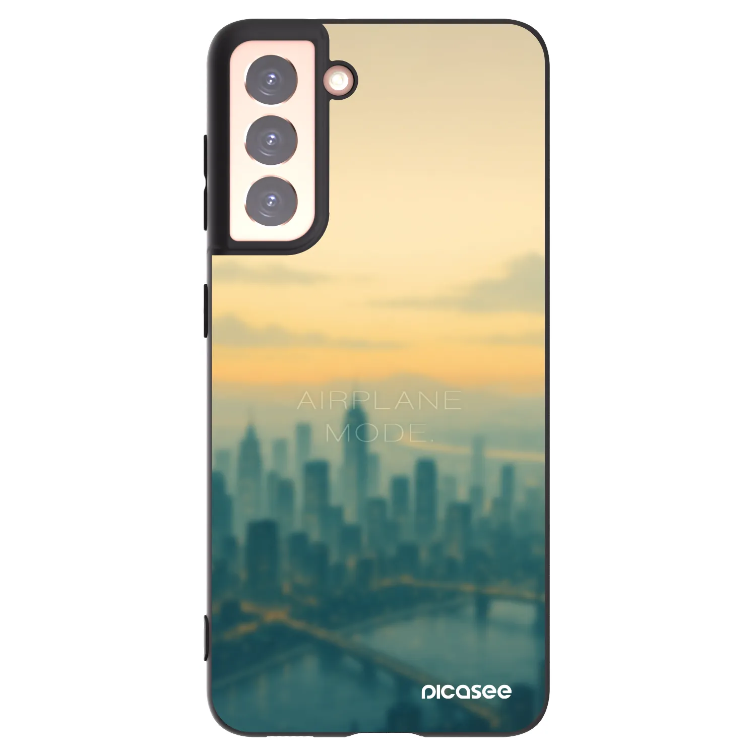 Picasee husă neagră din silicon pentru Samsung Galaxy S21 5G G991B - Airplane mode