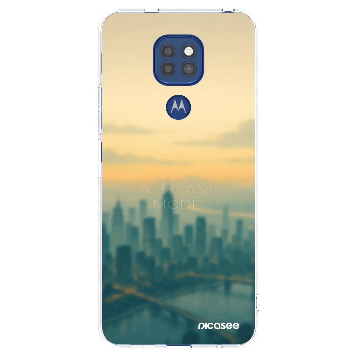 Picasee husă transparentă din silicon pentru Motorola Moto G9 Play - Airplane mode
