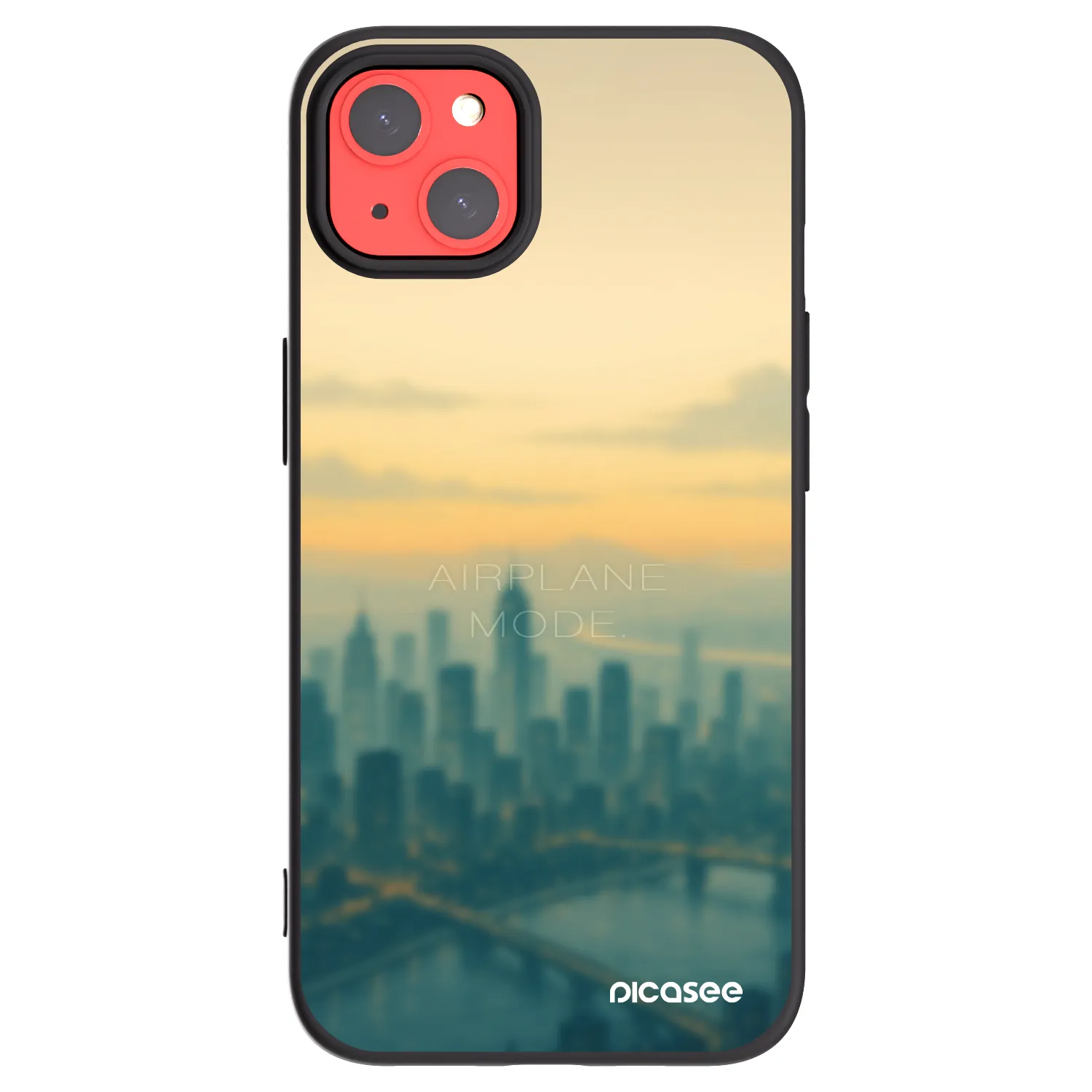 Picasee husă neagră din silicon pentru Apple iPhone 13 - Airplane mode