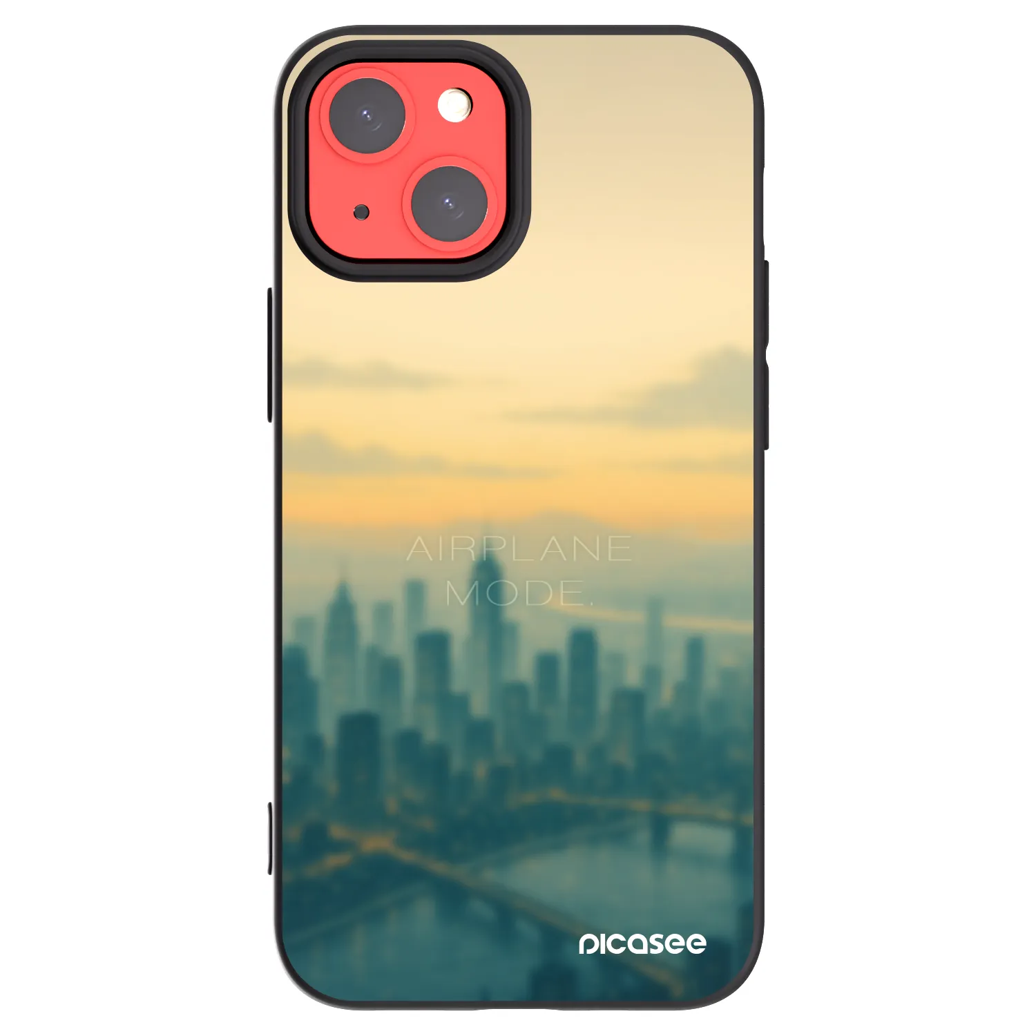 Picasee husă neagră din silicon pentru Apple iPhone 13 mini - Airplane mode