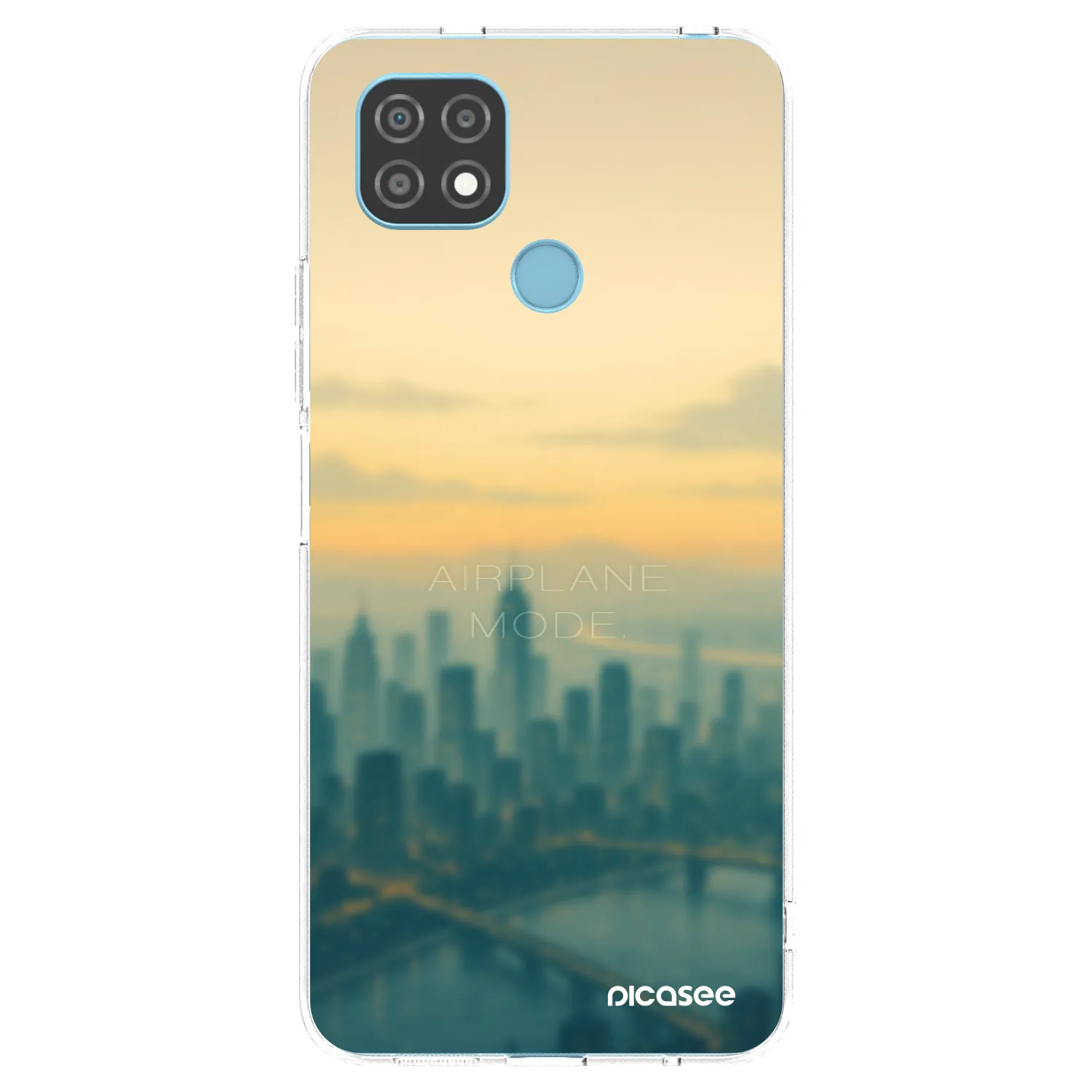 Picasee husă transparentă din silicon pentru Realme C21 - Airplane mode