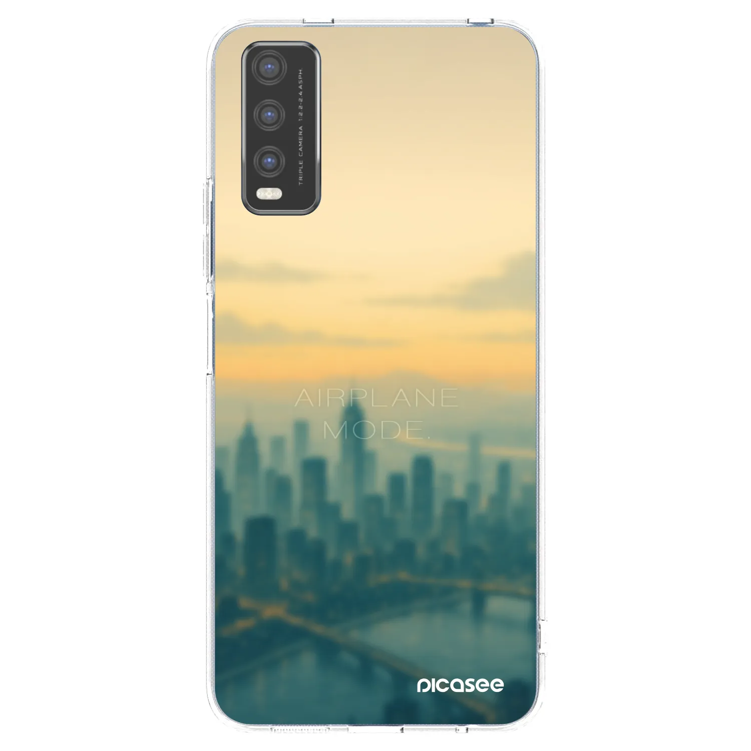 Picasee husă transparentă din silicon pentru Vivo Y20s - Airplane mode