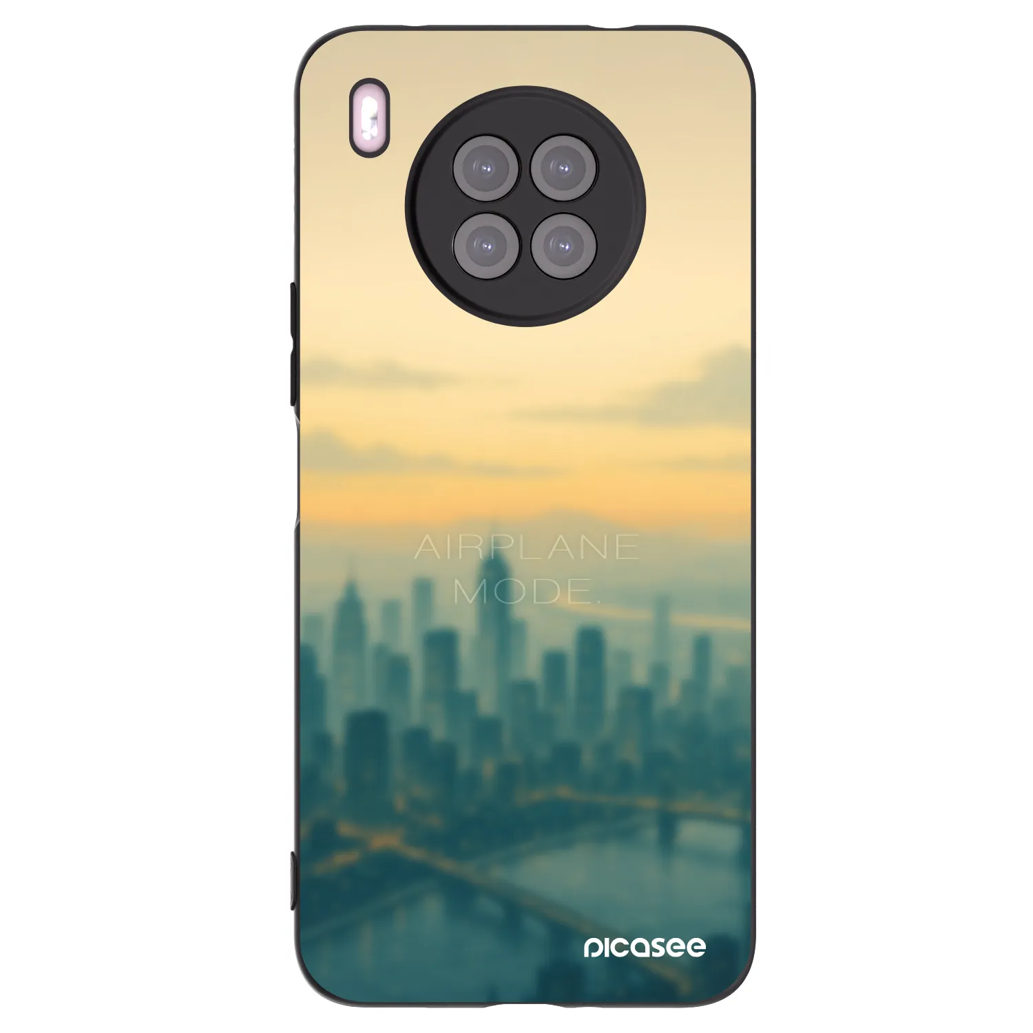 Picasee husă neagră din silicon pentru Huawei Nova 8i - Airplane mode