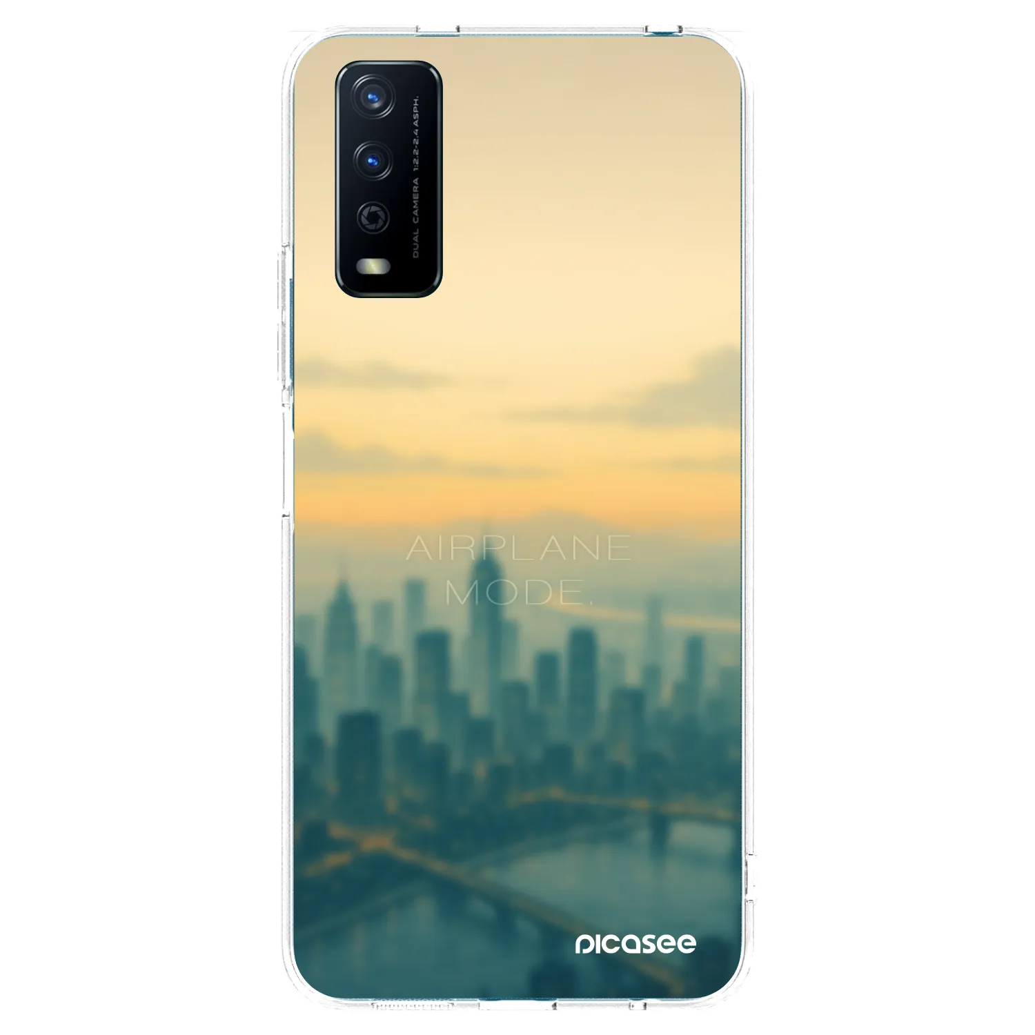 Picasee husă transparentă din silicon pentru Vivo Y11s - Airplane mode