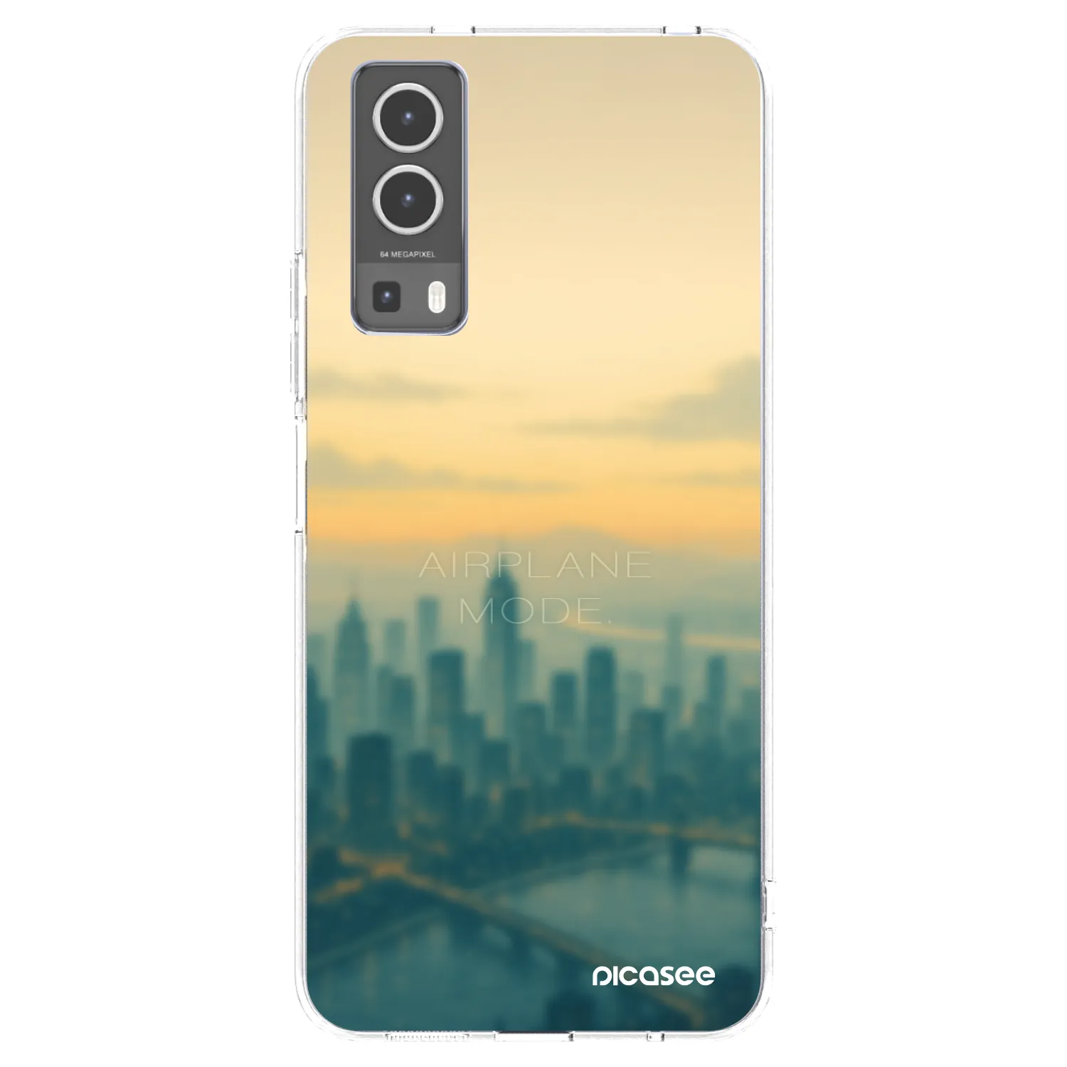 Picasee husă transparentă din silicon pentru Vivo Y72 5G - Airplane mode
