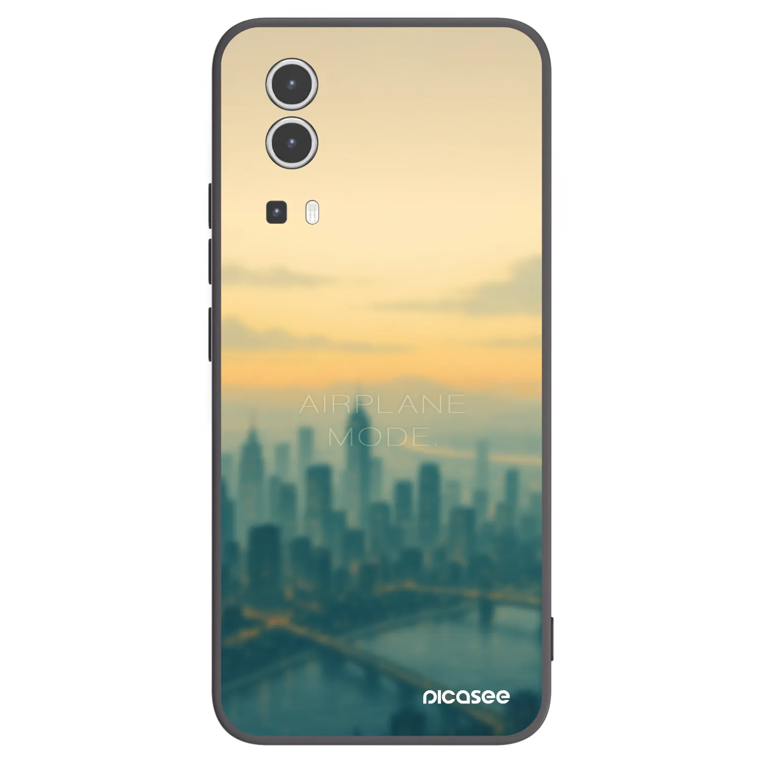 Picasee husă neagră din silicon pentru Vivo Y72 5G - Airplane mode
