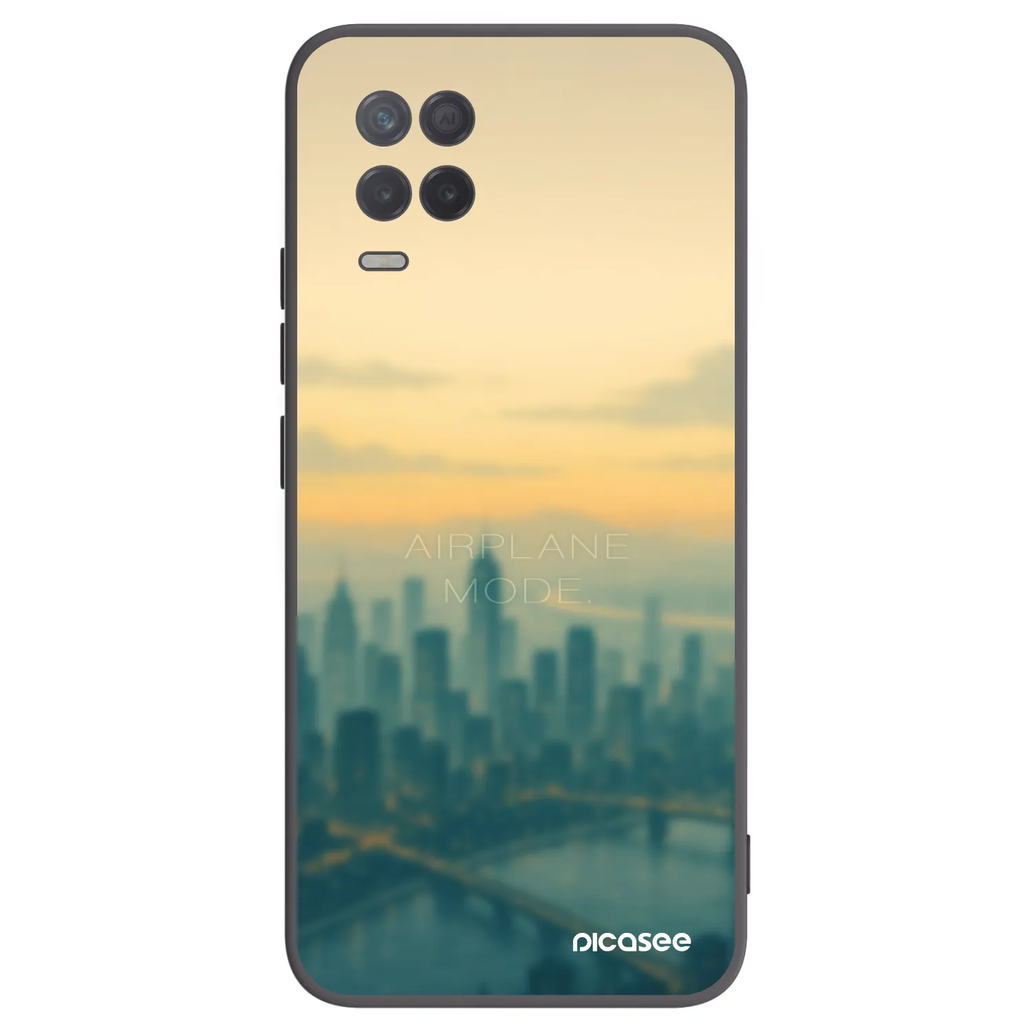 Picasee husă neagră din silicon pentru Realme 8 5G - Airplane mode