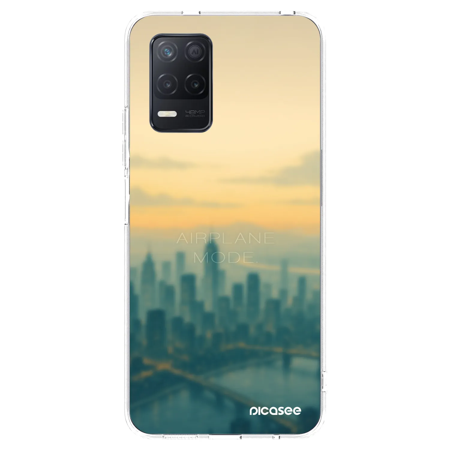 Picasee husă transparentă din silicon pentru Realme 8 5G - Airplane mode