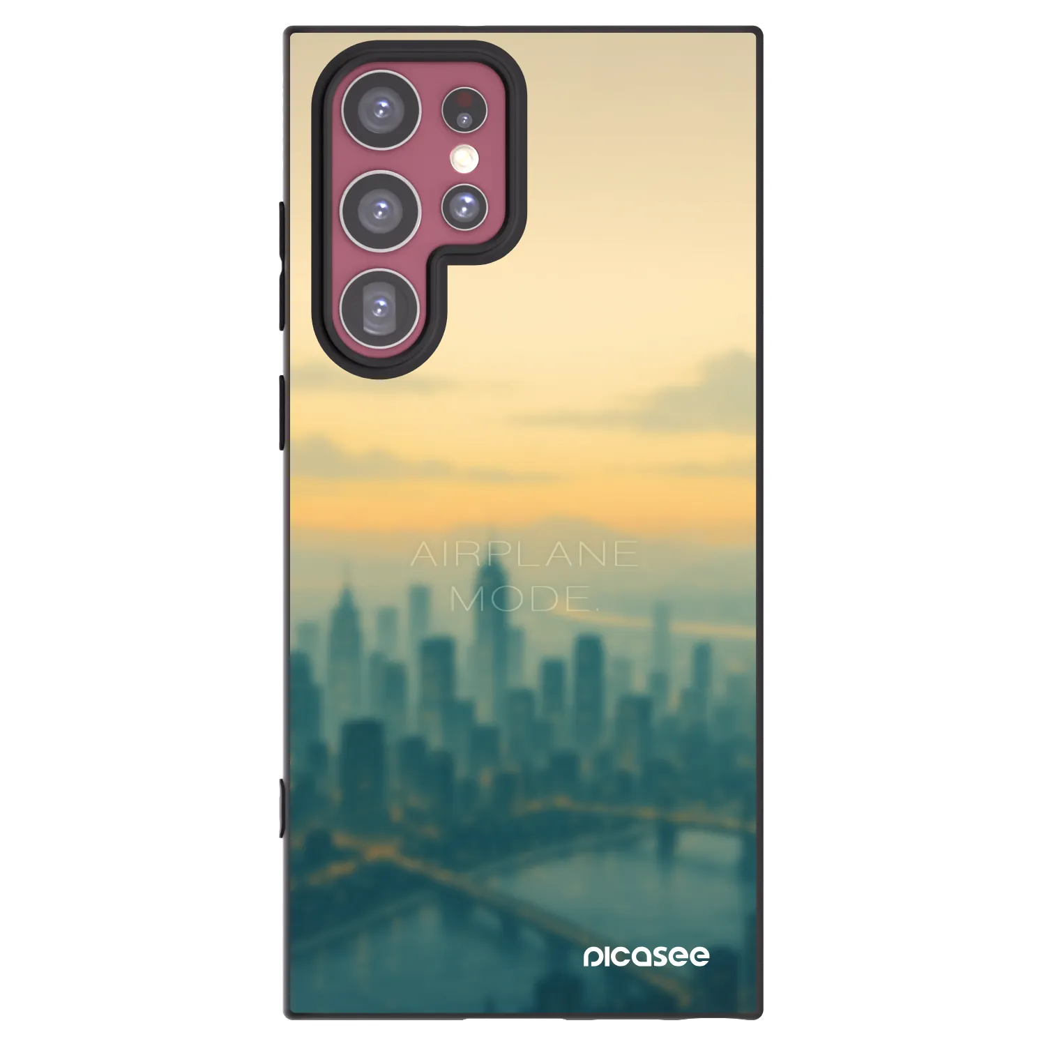 Picasee husă neagră din silicon pentru Samsung Galaxy S22 Ultra 5G - Airplane mode