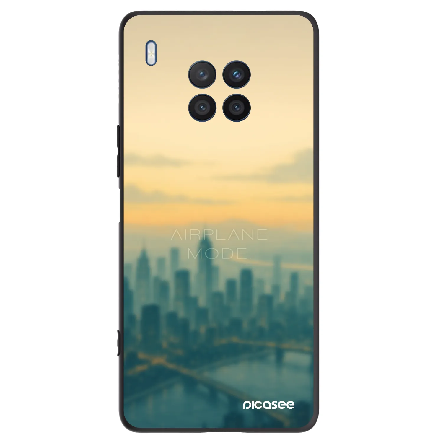 Picasee husă neagră din silicon pentru Honor 50 Lite - Airplane mode