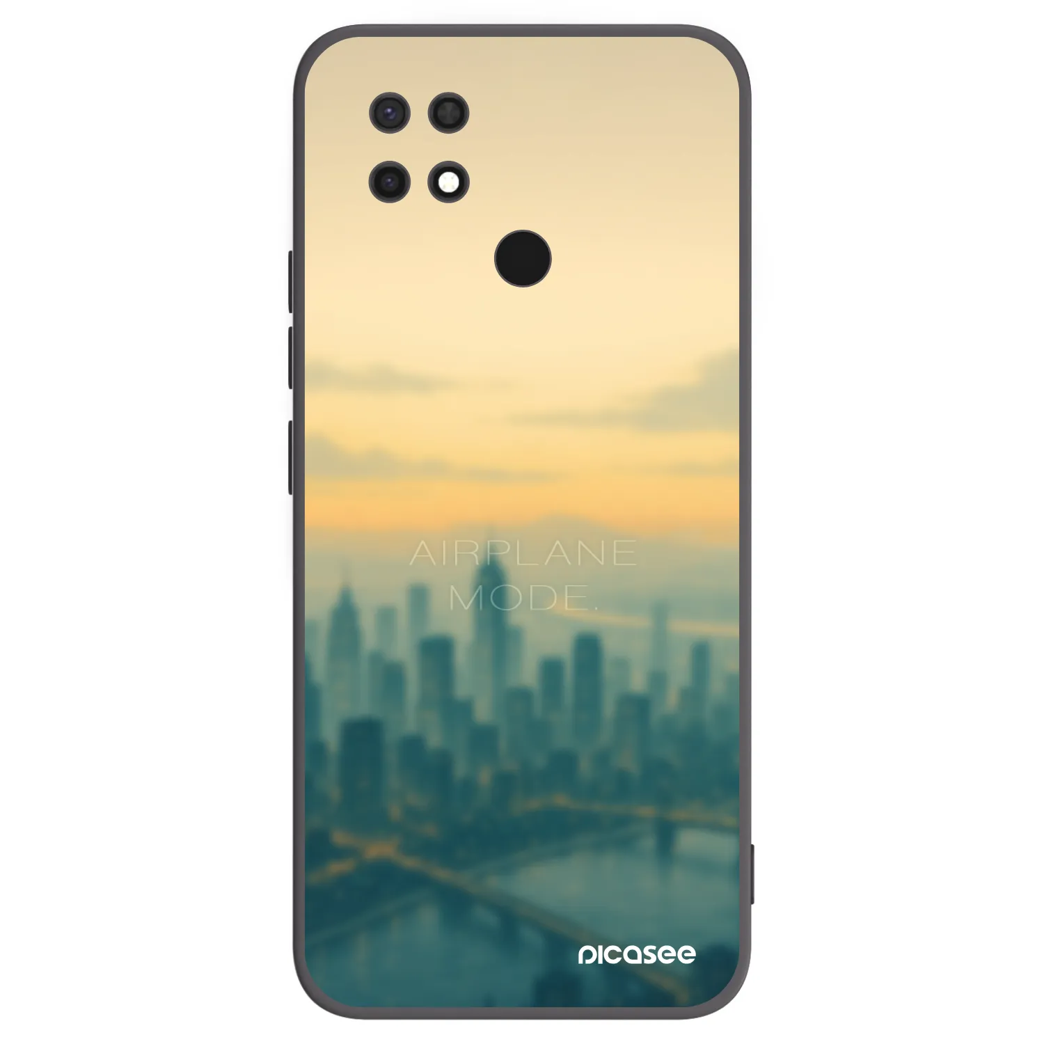 Picasee husă neagră din silicon pentru Xiaomi Redmi 10C - Airplane mode